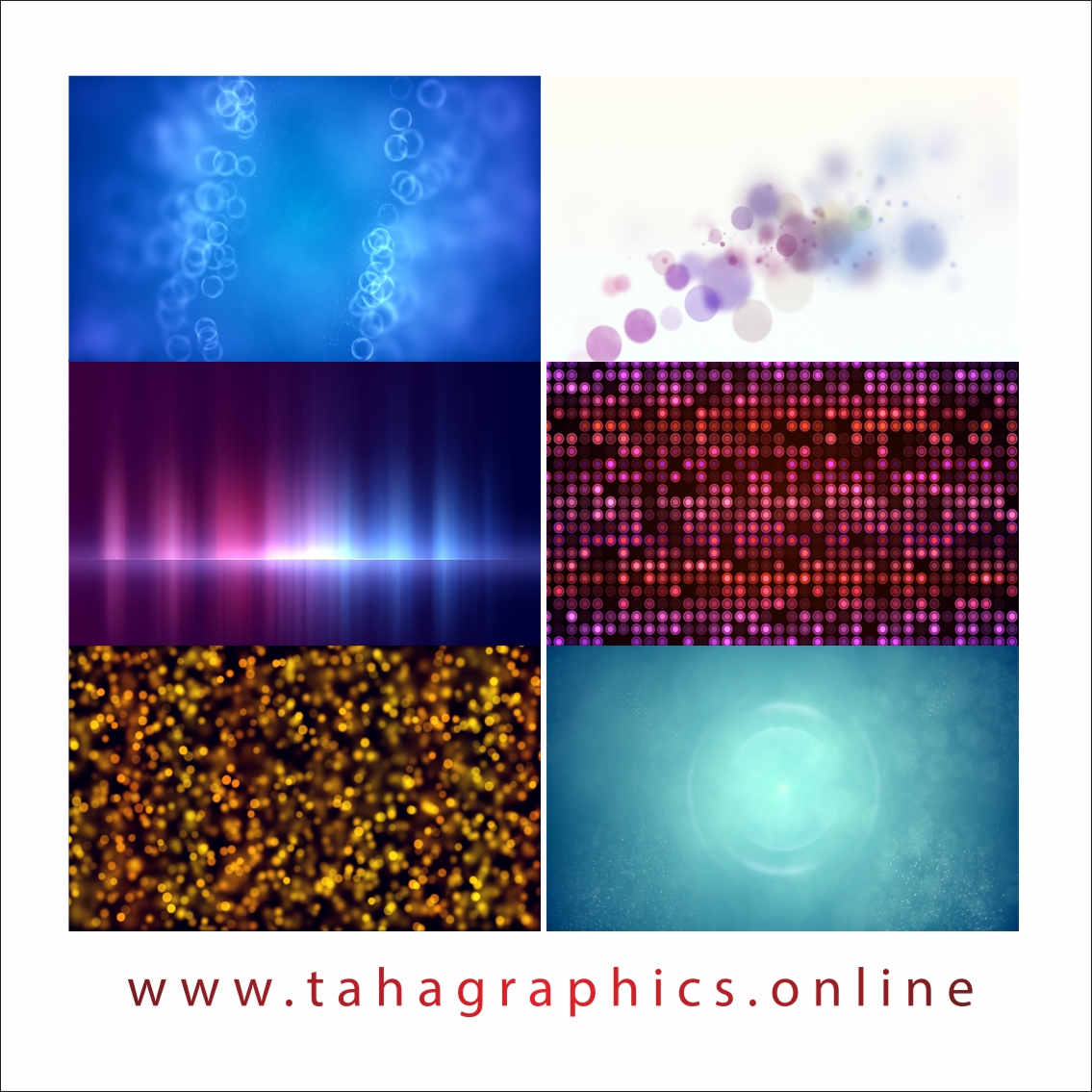 Colorful Circles Background Free Download