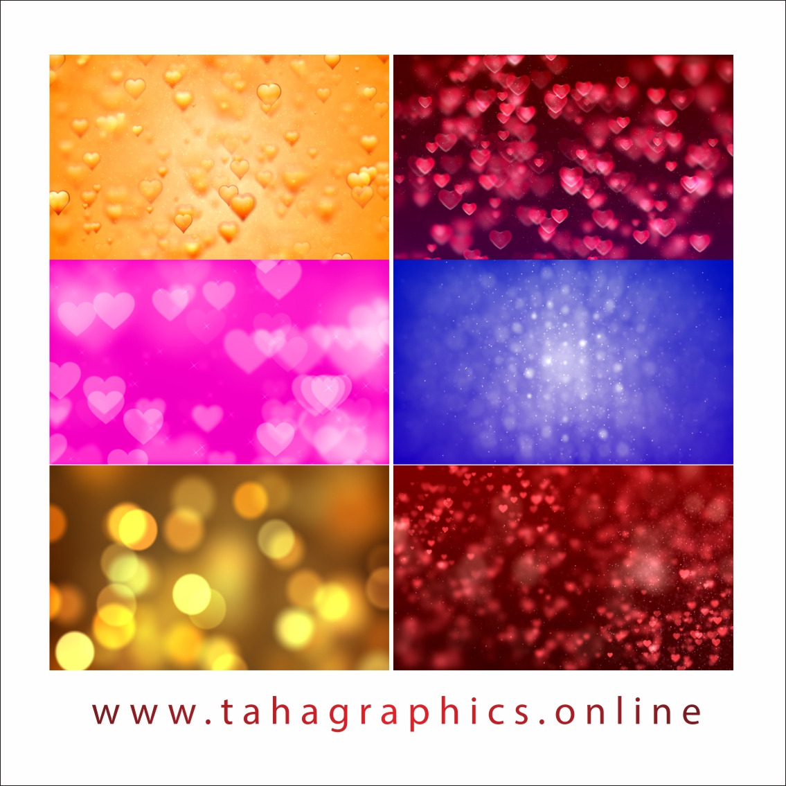 Heart Particle Animated Backgrounds Free Download
