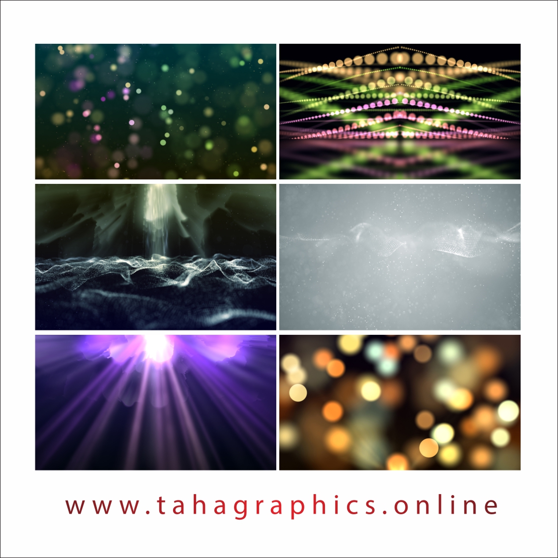 Misty light beams on abstract black background Free Download