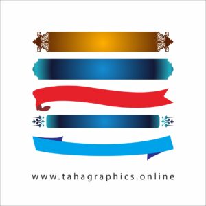 Gray Ribbon Banner set in Shapes