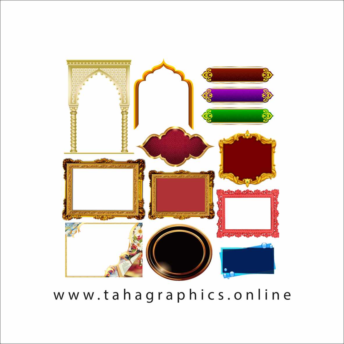 Frames and Banner patterns Shapes