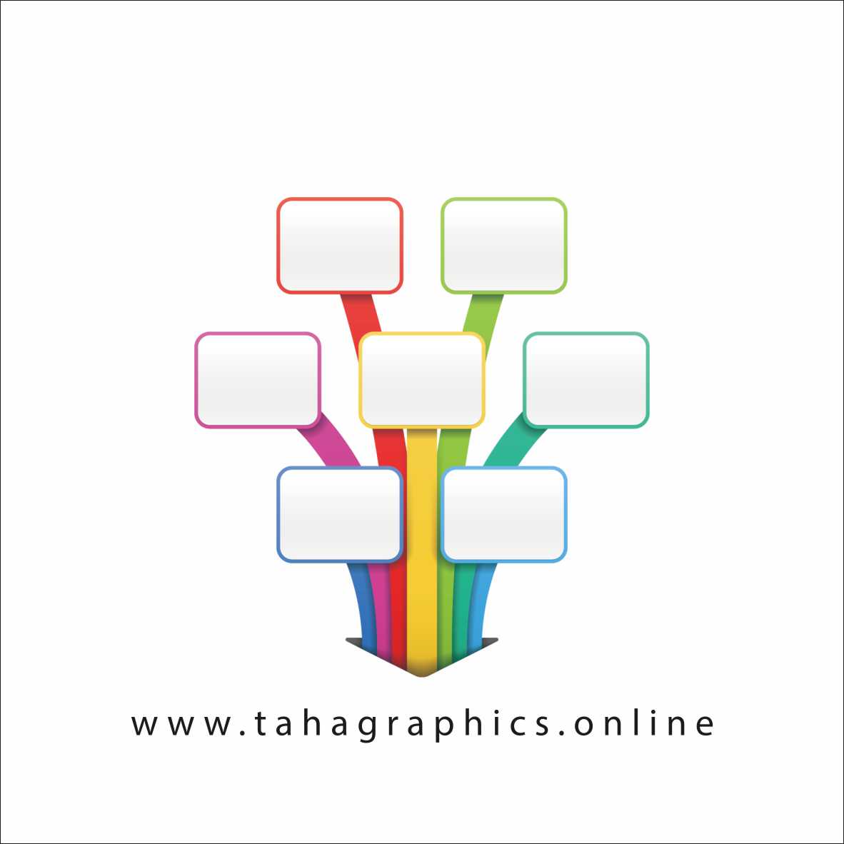 Blank Business Tree Template Design Free Download Shapes