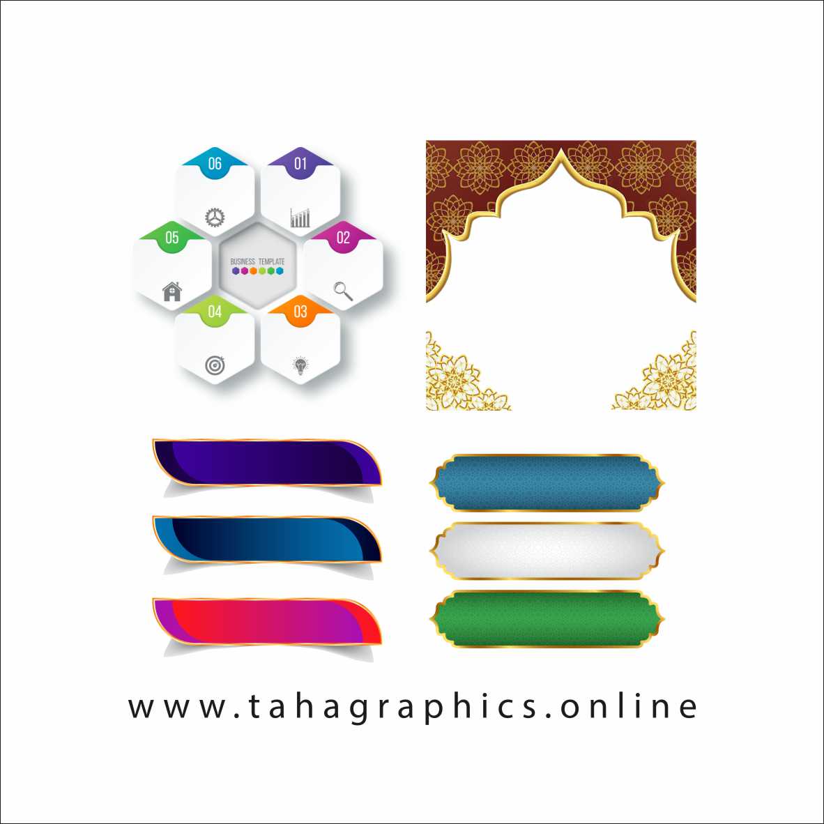 Islamic Frame Vector Art, Icons, and Graphics Free Download Shapes
