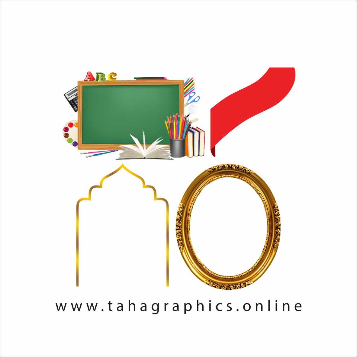 Download Oval classic golden picture frame Free Download Shapes